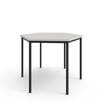 Bord 12:38 FSC BX DL hexagon 120x120 cm svart stativ