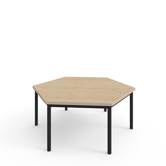 Bord 12:38 FSC BX DL hexagon 120x120 cm svart stativ