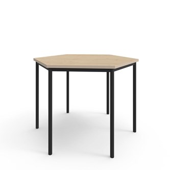 Bord 12:38 FSC BX DL hexagon 120x120 cm svart stativ