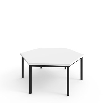 Bord 12:38 FSC BX DL hexagon 120x120 cm svart stativ