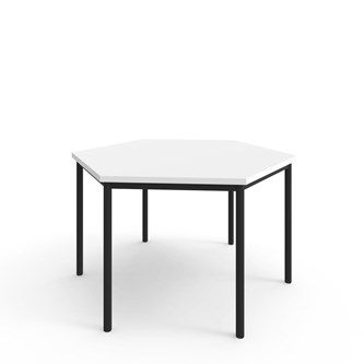 Bord 12:38 FSC BX DL hexagon 120x120 cm svart stativ