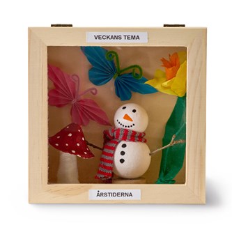 Tittskåp i trä 20x30 cm