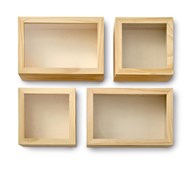 Tittskåp i trä 20x30 cm