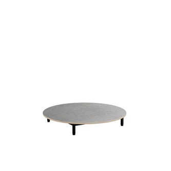 Lekbord 12:38 akustik linoleum ø 120 cm svart stativ