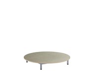 Lekbord 12:38 akustik linoleum ø 120 cm silverstativ