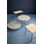 Lekbord 12:38 akustik linoleum ø 120 cm silverstativ