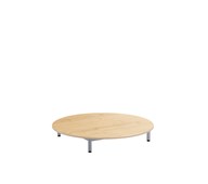 Lekbord 12:38 HPL ø 120 cm silverstativ