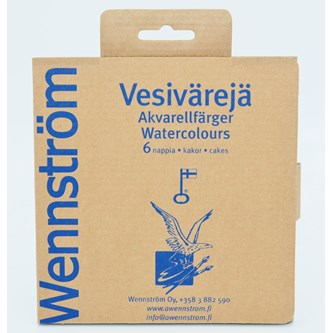 Akvarellfärger i kartong Wennström