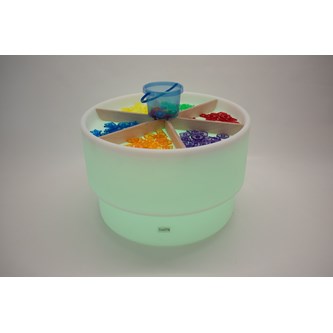 Avdelare till sensoriskt sand- och vattenlekbord