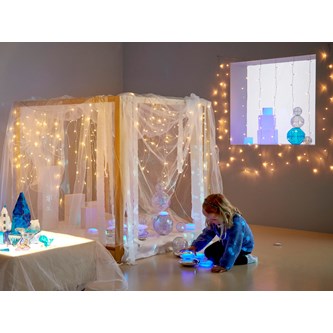 Ljusdraperi vitt, 2x1,5 m