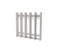 Norden 28 klädfack utan sittbänk ljusgrå