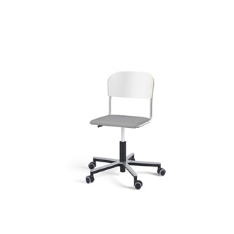 Stol Matte FSC gas Alu hjul liten sits silverstativ