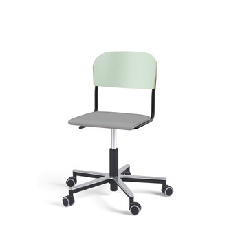 Stol Matte FSC BX gas Alu hjul liten sits svart stativ