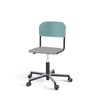 Stol Matte FSC BX gas Alu hjul liten sits svart stativ