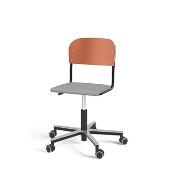 Stol Matte FSC BX gas Alu hjul liten sits svart stativ