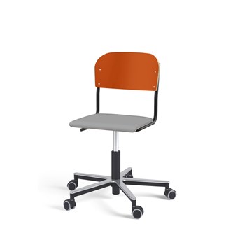 Stol Matte FSC BX gas Alu hjul liten sits svart stativ