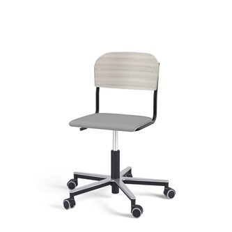 Stol Matte FSC BX gas Alu hjul liten sits svart stativ