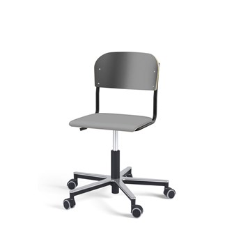 Stol Matte FSC BX gas Alu hjul liten sits svart stativ