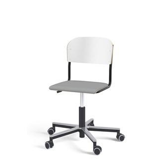 Stol Matte FSC BX gas Alu hjul liten sits svart stativ