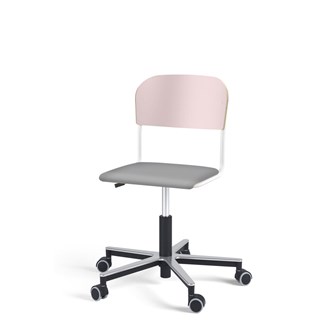 Stol Matte FSC BX gas Alu hjul liten sits vitt stativ