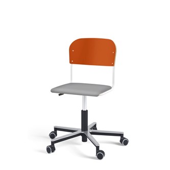 Stol Matte FSC BX gas Alu hjul liten sits vitt stativ