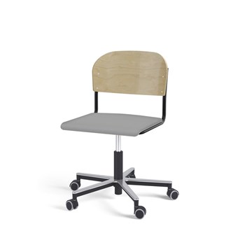 Stol Matte FSC BX gas Alu hjul stor sits svart stativ