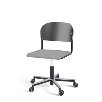 Stol Matte FSC BX gas Alu hjul stor sits svart stativ