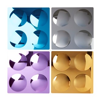 Konvexa speglar i färg, 4-pack