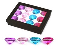 Färgade juveler 5 cm, 12-pack