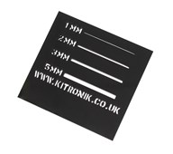 Akrylark till laserskärare, Svart, 5-pack