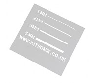 Akrylark till laserskärare, Vit, 5-pack