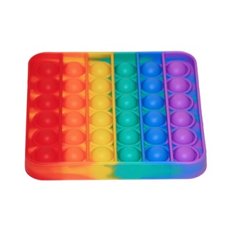 Pop Fidget Pad, regnbågsfärgad kvadrat