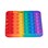 Pop Fidget Pad, regnbågsfärgad kvadrat
