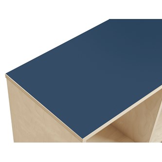 Kubus vitpigmenterad 3 fack med spegelrygg