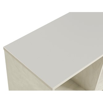 Kubus svängd 4 fack vitpig H55