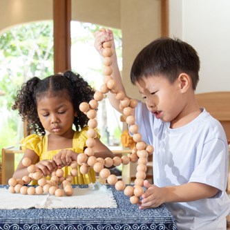 Böjliga kulor, naturfärgade