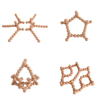 Böjliga kulor, naturfärgade