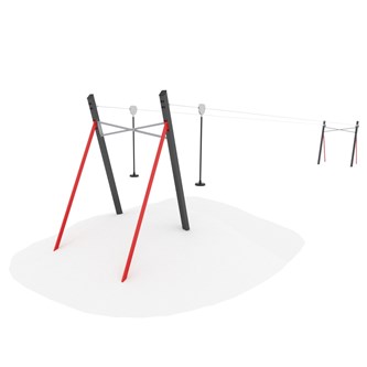 Linbana för slänt dubbel 22,5 m