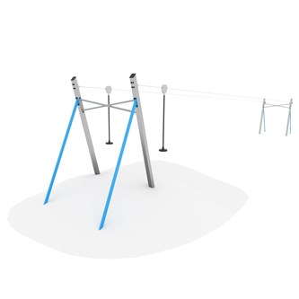 Linbana för slänt dubbel 22,5 m