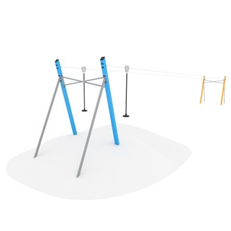 Linbana för slänt dubbel 22,5 m