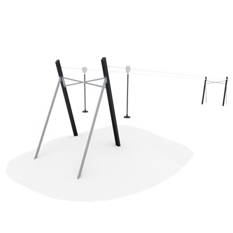 Linbana för slänt dubbel 22,5 m