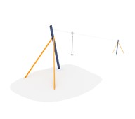 Linbana för slänt singel 22,5 m