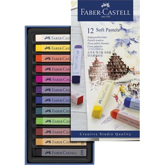 Softpastellkritor Faber Castell, 12-pack