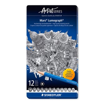 Skisspennor Staedtler Mars Lumograph 12-pack