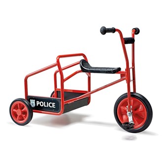 Trehjuling med ståplatta polis