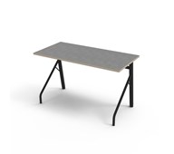 Bord Altudo BX akustik linoleum 120x60xH72 cm svart stativ