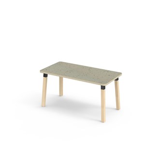 Bord Helmi akustik linoleum 120x60 cm svart hylsa