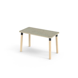 Bord Helmi akustik linoleum 120x60 cm svart hylsa