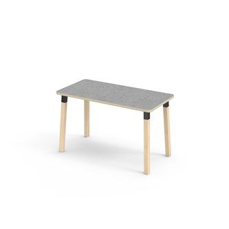 Bord Helmi akustik linoleum 120x60 cm svart hylsa