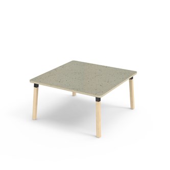 Bord Helmi akustik linoleum 120x120 cm svart hylsa